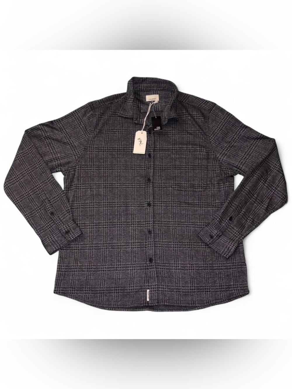Civil Society Charcoal Plaid Casual Button-Down Shirt